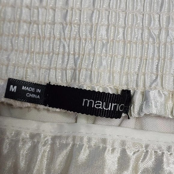 Maurices Skirt Womens Size M Yellow Pink Floral Spring Chiffon Lined Pull On - Picture 3 of 6